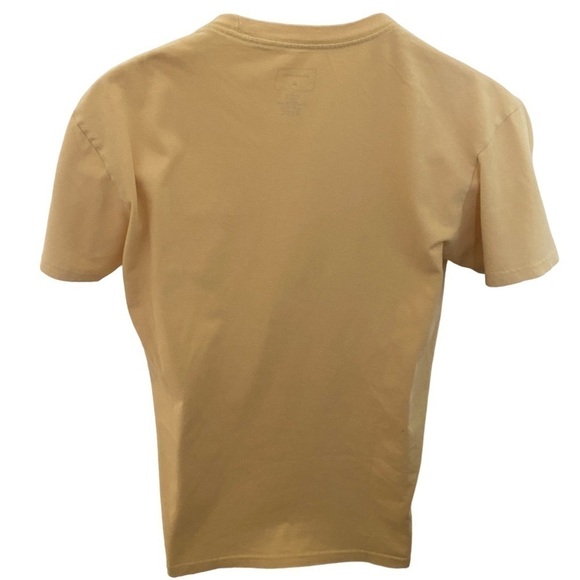 QUIKSILVER Yellow Logo Tee Shirt Men M Medium Regular Fit - Picture 4 of 6